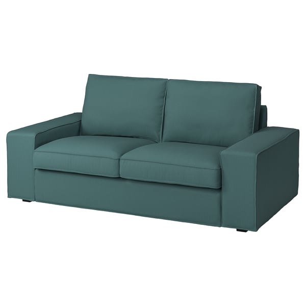 KIVIK Sofá de 2 plazas, Kelinge gris turquesa