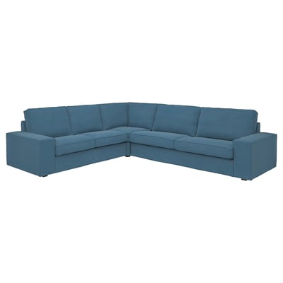 KIVIK Sofá esquinero, 5 plazas, Tallmyra azul
