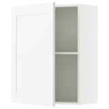 KNOXHULT Gabinete de pared+puerta, blanco armazón, 24x12x30 "