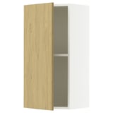 KNOXHULT Gabinete de pared+puerta, efecto de roble, 15x12x30 "
