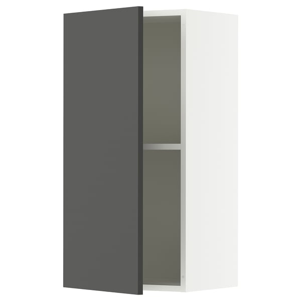 KNOXHULT Gabinete de pared+puerta, gris oscuro, 15x12x30 "
