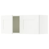 KNOXHULT Gabinete de pared+puertas, blanco armazón, 30x12x12 1/2 "