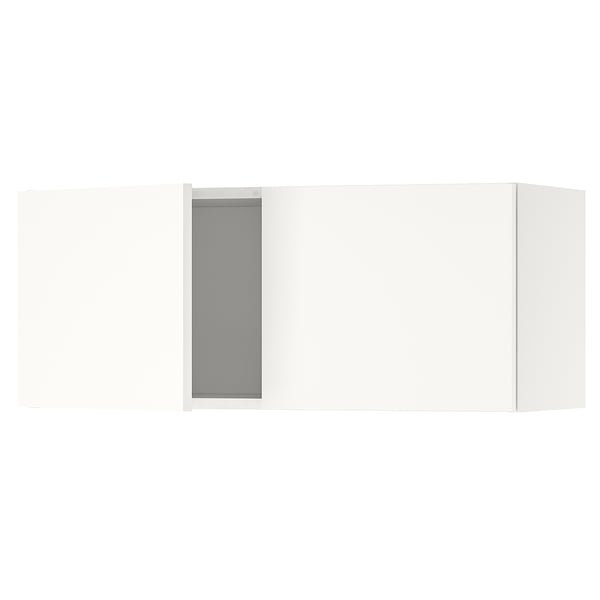 KNOXHULT Gabinete de pared+puertas, blanco, 30x12x12 1/2 "