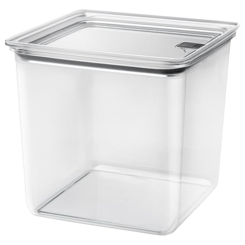 KORALLVIPPA Bote con tapa, transparente, 152 oz