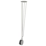 KRILLE Pata con rueda, blanco, 27 1/2 "