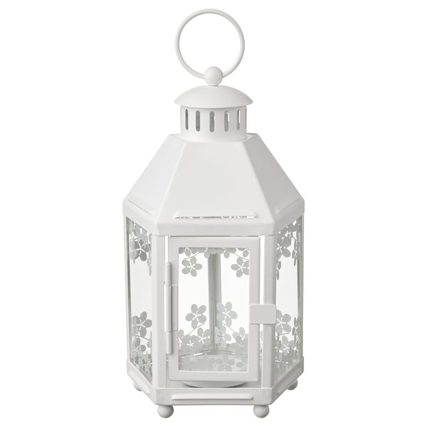 KRINGSYNT Farolillo vela pequeña, int/ext, blanco, 8 ¼ "