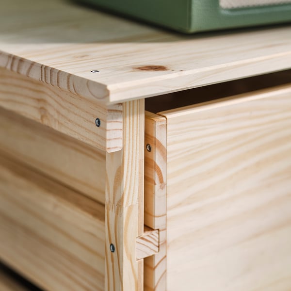KRONÖREN Gavetero de 2 cajones, pino, 29 7/8x18 7/8x21 5/8 "