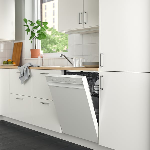 LAGAN Lavaplatos integrado, blanco, 24 "