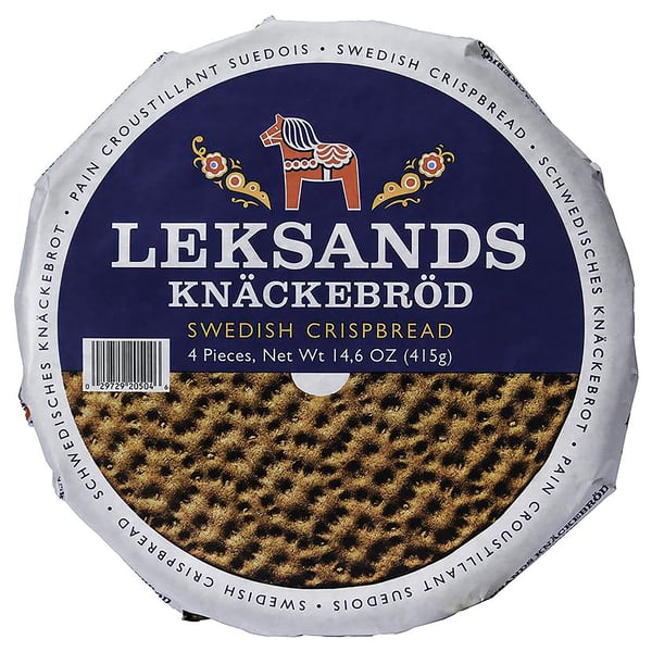 LEKSANDS KNÄCKEBRÖD Pan crujiente centeno, redondo, 1 lb