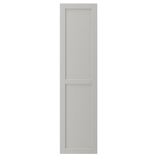 LERHYTTAN Puerta, gris claro, 15x60 "
