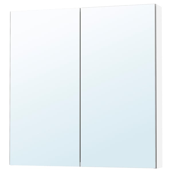 LETTAN Gabinete de espejo+puertas, efecto de espejo/espejo de vidrio, 36x6x37 "