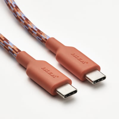 LILLHULT USB-C a USB-C, naranja/lila, 4 ' 11 "