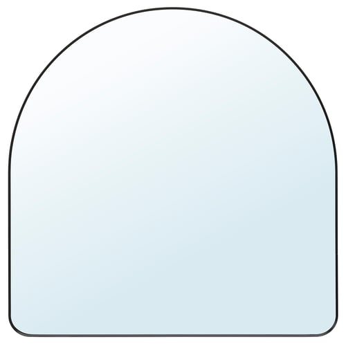 LINDBYN Espejo, negro, 31 1/2x31 1/2 "