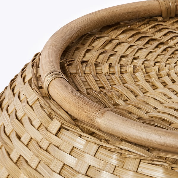LÖVRÄFSA Canasta, bambú, 19 ¾x12 ½ "