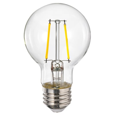 LUNNOM Bombilla LED E26 150 lúmenes, globo transparente