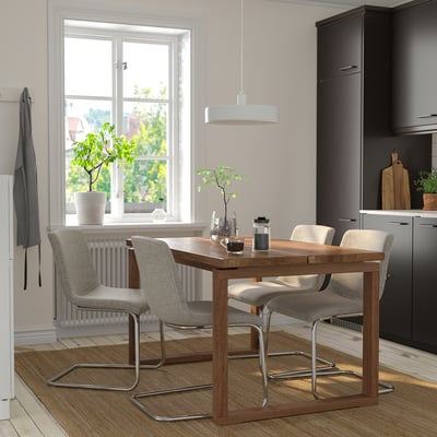 LUSTEBO Silla, Viarp beige/marrón