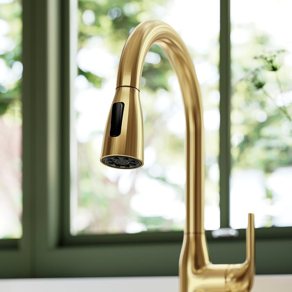 MACKSJÖN Grifo extensible+rociador, dorado