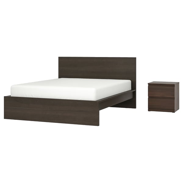 MALM / STORKLINTA Muebles de dormitorio, juego de 2