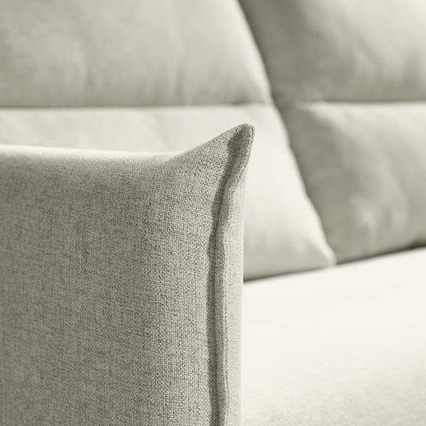 MANNARP Sofá 4 plazas+chaise longue, Gunnared beige
