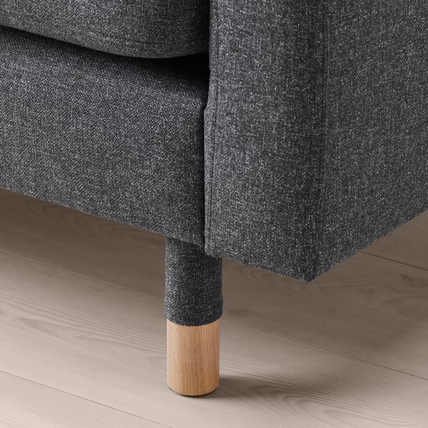 MORABO Módulo seccional, 4 plazas, +chaise longue/Gunnared gris oscuro/madera