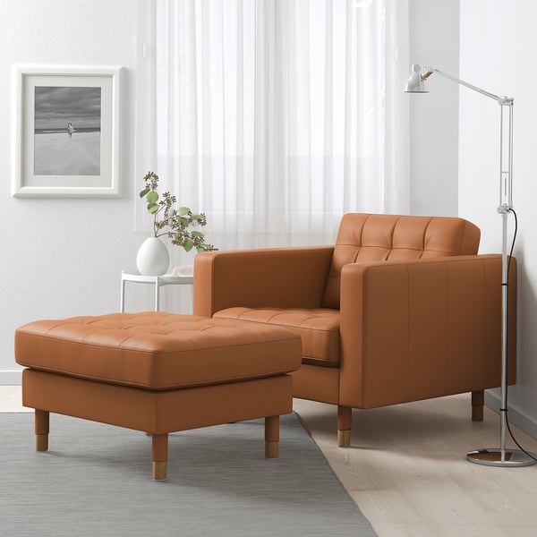 MORABO Reposapiés, Grann/Bomstad marrón dorado/madera