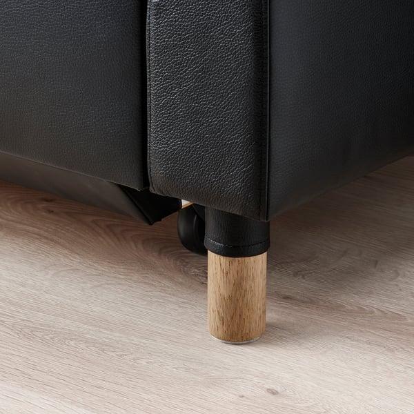 MORABO Sofá cama, Grann/Bomstad negro/madera