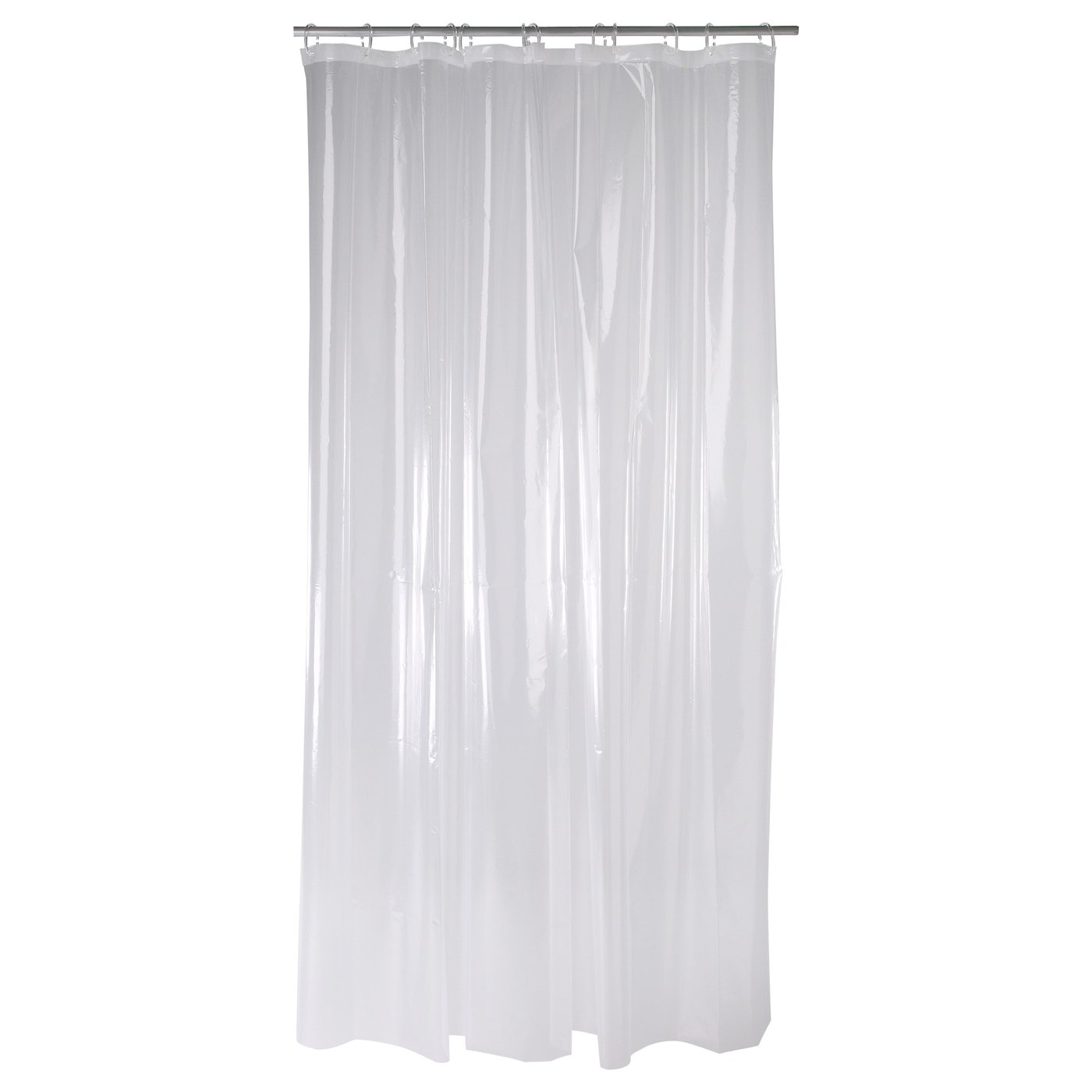 NÄCKTEN Cortina de baño, transparente, 71x71 "