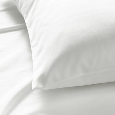 NATTJASMIN Funda de almohada, blanco, Tamaño queen