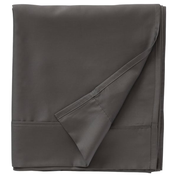 NATTJASMIN Sábana encimera, gris oscuro, Tamaño King