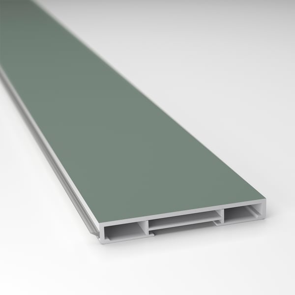 NICKEBO Plinto, mate gris-verde, 84x4 1/2 "