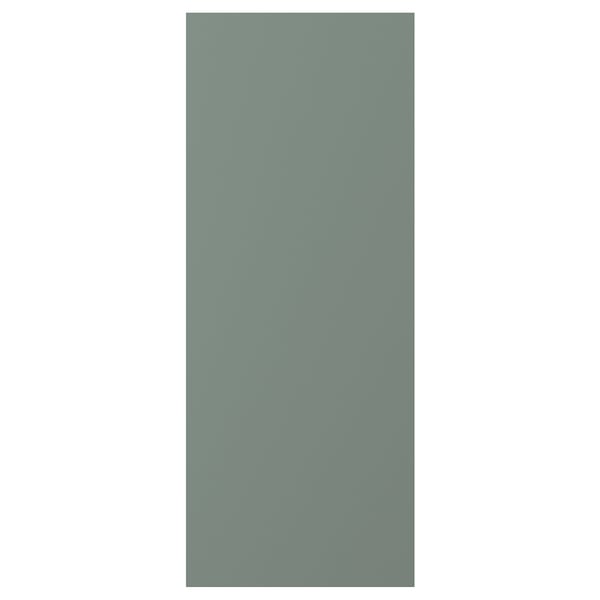 NICKEBO Puerta, mate gris-verde, 12x30 "