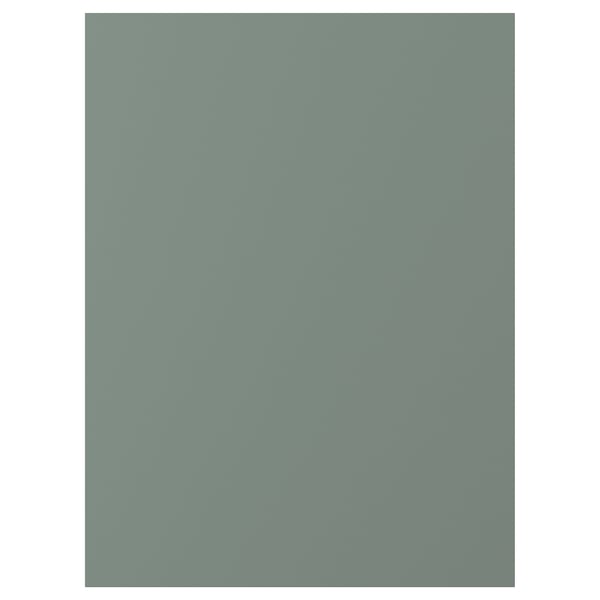 NICKEBO Puerta, mate gris-verde, 15x20 "
