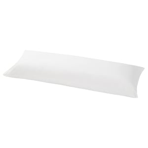 NONNEA Funda para almohada de cuerpo, blanco, 20x50 "