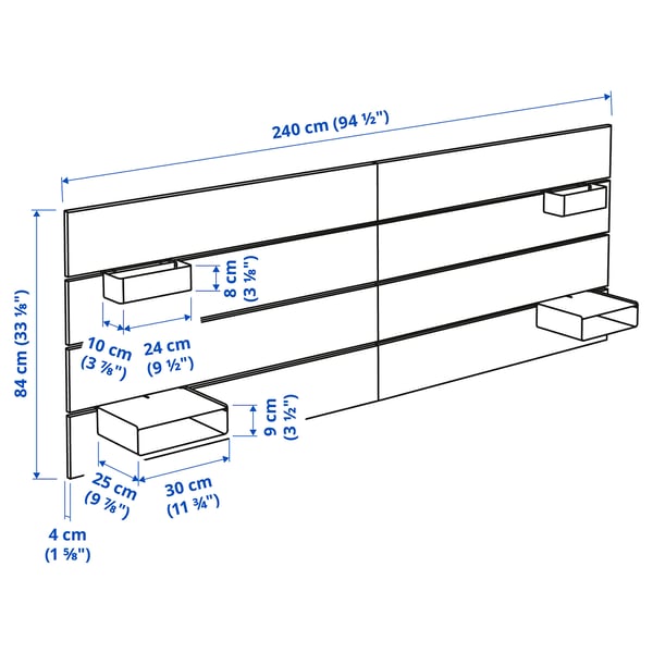 NORDLI Cabecera, antracita, 55 1/8/63 "