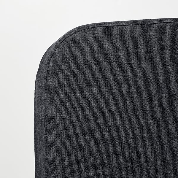NYHAMN Sofá cama, con colchón de espuma/Naggen gris oscuro