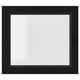 OXBERG Puerta de vidrio, negro efecto de roble, 15 1/2x13 3/4 "
