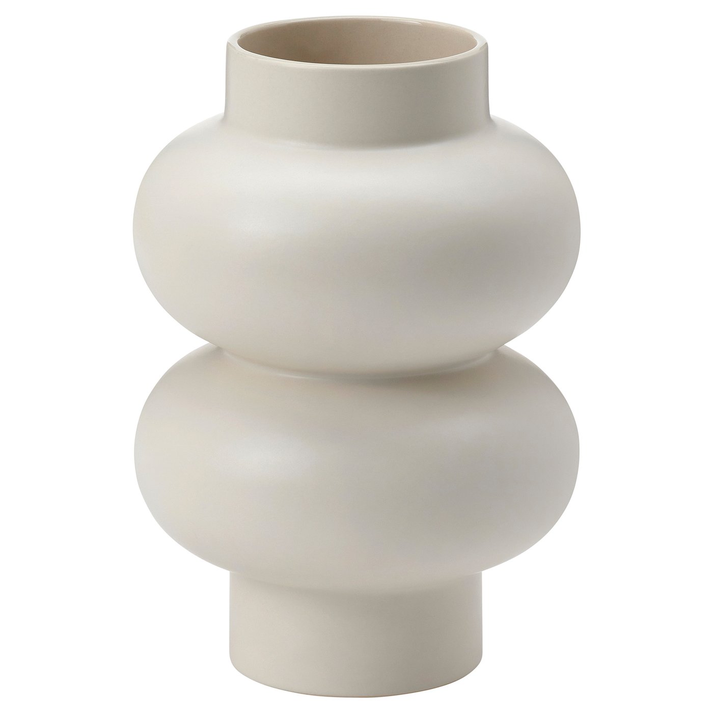 PÄRLHÄGG Florero, beige, 8 ¾ "