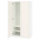 PAX / BERGSBO Combinación de armario, blanco/blanco, 39 3/8x23 5/8x79 1/4 "