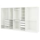 PAX Combinación de armario, blanco, 147 5/8x22 7/8x79 1/4 "