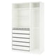 PAX Combinación de armario, blanco, 59x22 7/8x93 1/8 "