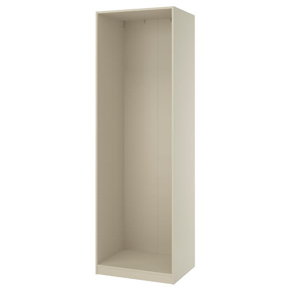 PAX Estructura almacenamiento de pared, beige grisáceo, 29 1/2x22 7/8x92 7/8 "
