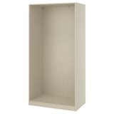 PAX Estructura almacenamiento de pared, beige grisáceo, 29 1/2x22 7/8x79 1/8 "