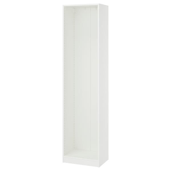 PAX Estructura almacenamiento de pared, blanco, 19 5/8x13 3/4x79 1/8 "