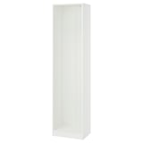 PAX Estructura almacenamiento de pared, blanco, 19 5/8x13 3/4x79 1/8 "