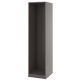 PAX Estructura almacenamiento de pared, gris oscuro, 19 5/8x22 7/8x79 1/8 "