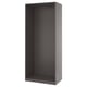 PAX Estructura almacenamiento de pared, gris oscuro, 39 3/8x22 7/8x92 7/8 "