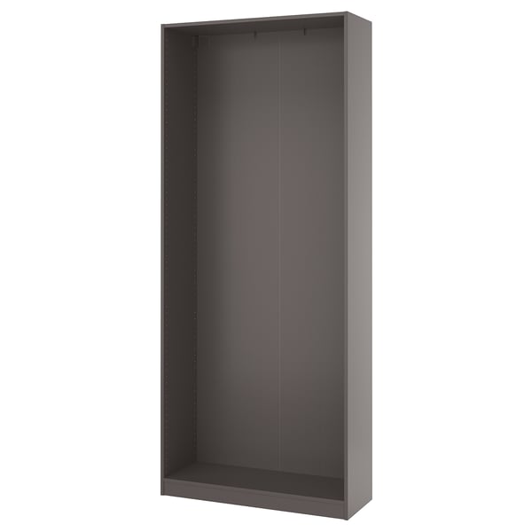PAX Estructura almacenamiento de pared, gris oscuro, 39 3/8x13 3/4x92 7/8 "