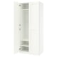 PAX / GRIMO Combinación de armario, blanco/blanco, 39 3/8x23 5/8x93 1/8 "