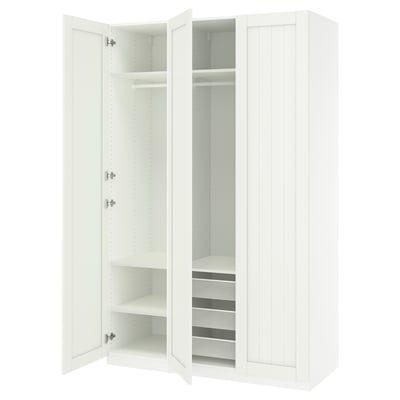 PAX / GULLABERG Combinación de armario, blanco/blanco, 59x23 5/8x93 1/8 "