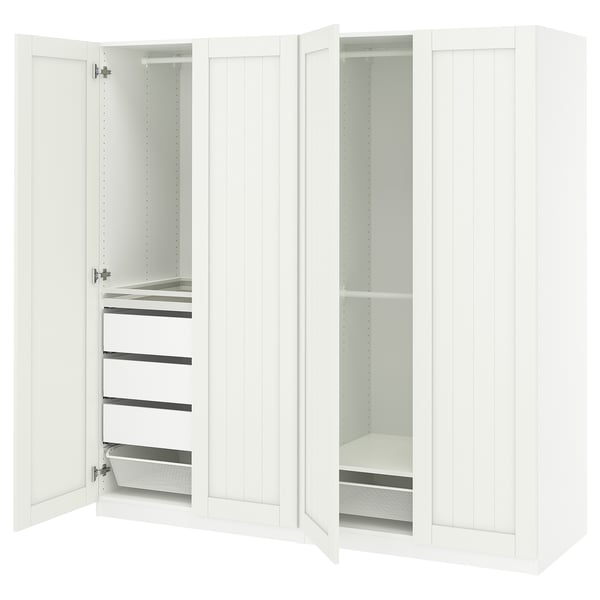 PAX / GULLABERG Combinación de armario, blanco/blanco, 78 3/4x23 5/8x79 1/4 "